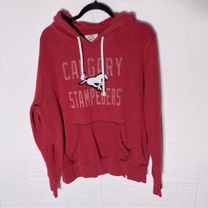 47 Forty Seven Brand Calgary Stampeders Football Red Hoodie L